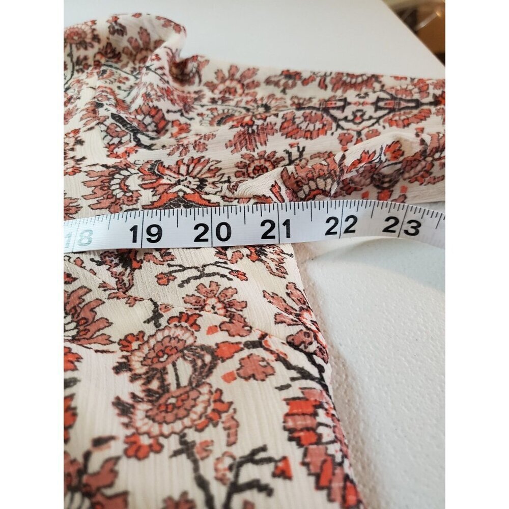 Gibson Latimer Shift Dress Boho Fall Medium Floral Hippie Cowgirl Bell Sleeves - Picture 15 of 16